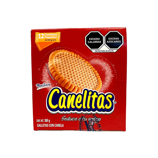 Imagen de Galletas Canelitas Marinela 12 paquetines de 30g c/u