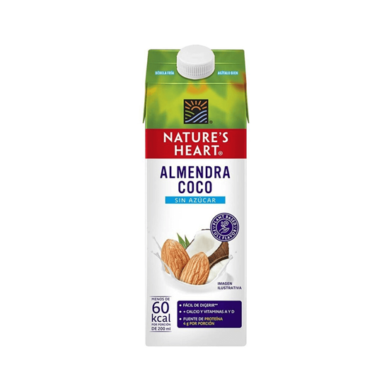 Imagen de Alimento líquido de almendra y coco sin azúcar Nature's Heart 946ml