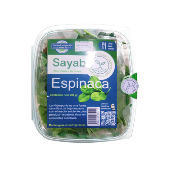 Imagen de Espinaca hidropónica Sayab domo 200g
