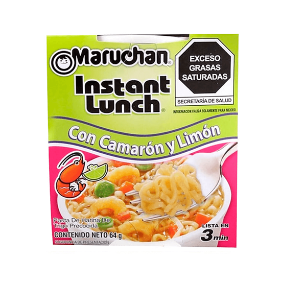 Imagen de Sopa instantánea Maruchan sabor camarón y limón 64g