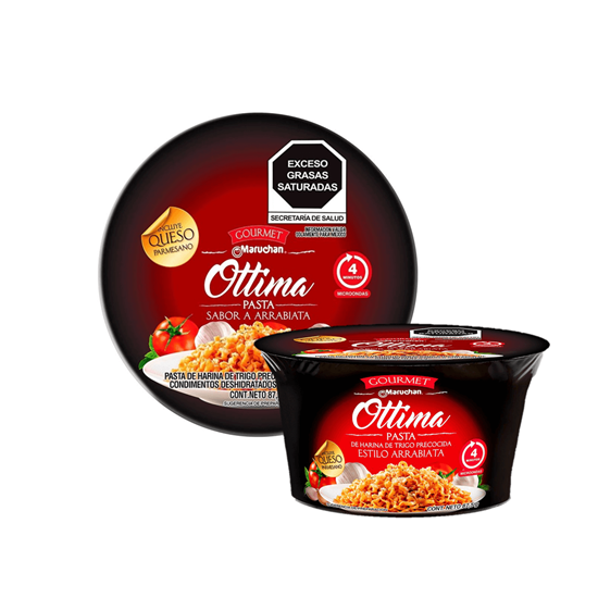 Imagen de Pasta instantánea estilo arrabiata Maruchan Ottima gourmet 87.5g