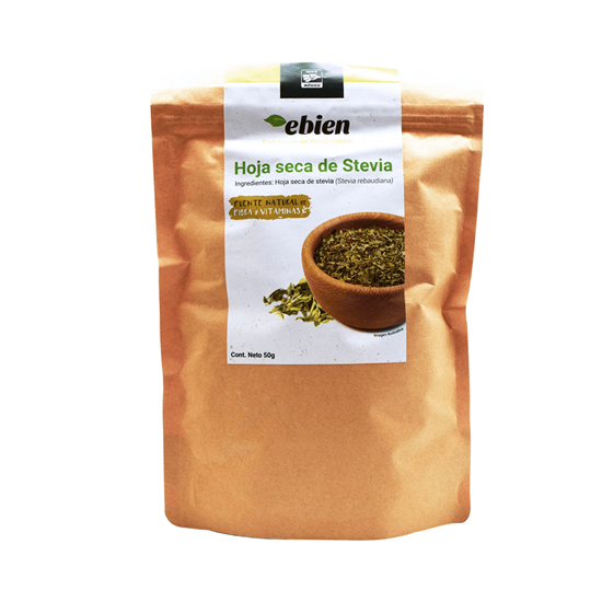 Imagen de Hojas deshidratadas de stevia Ebien 50g