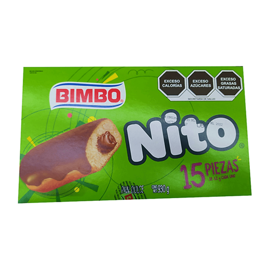 Imagen de Nito Bimbo caja con 15 pzas de 62g c/u