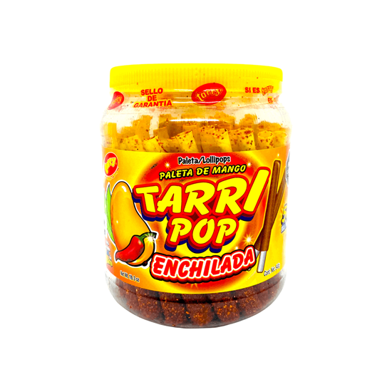 Imagen de Paleta de tamarindo enchilada sabor mango Tarri Pop 50 pzas (540g)