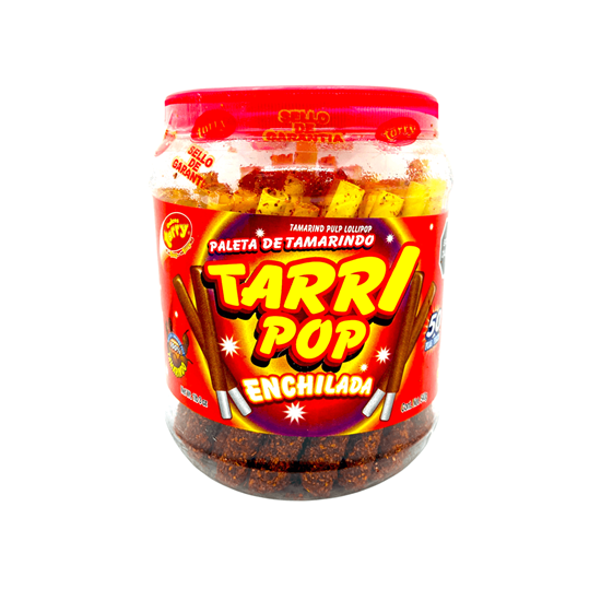Imagen de Paleta de tamarindo enchilada Tarri Pop 50 pzas (540g)