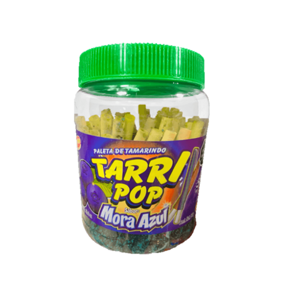 Imagen de Paleta de tamarindo sabor mora azul Tarri Pop 50 pzas (540g)