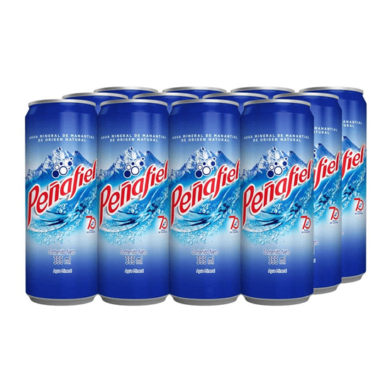 Imagen de Agua mineral Peñafiel 12 latas de 355ml c/u