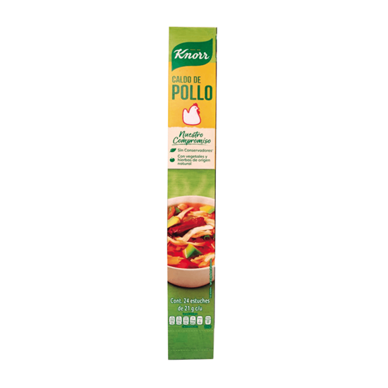 Imagen de Caldo de pollo Knorr Suiza 24 estuches de 21g c/u