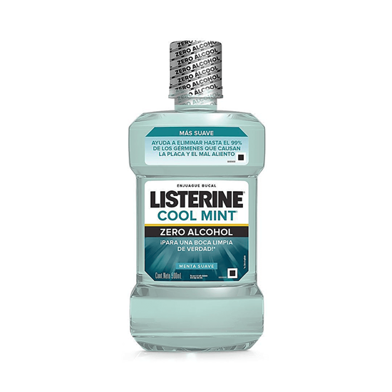 Imagen de Enjuague bucal cool mint zero alcohol Listerine 500ml