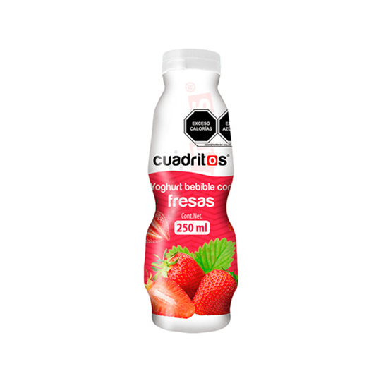 Imagen de Yoghurt bebible con fresas Cuadritos 250ml