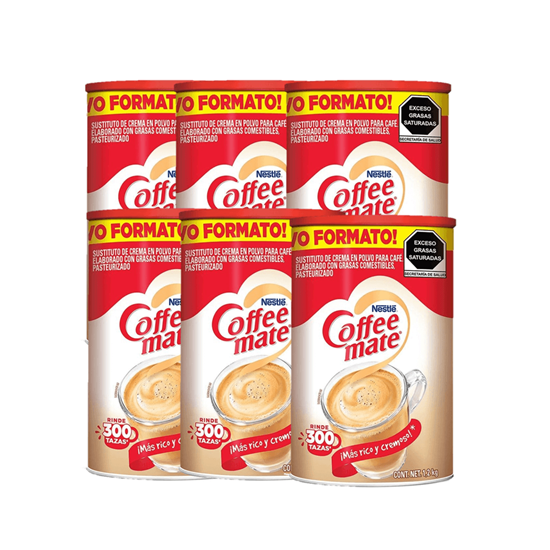 Imagen de Crema para café Coffee Mate caja con 6 pzas de 1.2kg c/u
