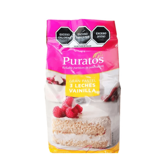 Imagen de Harina preparada para muffin, rosca o panqué Puratos Gran panqué 3 leches vainilla 1kg