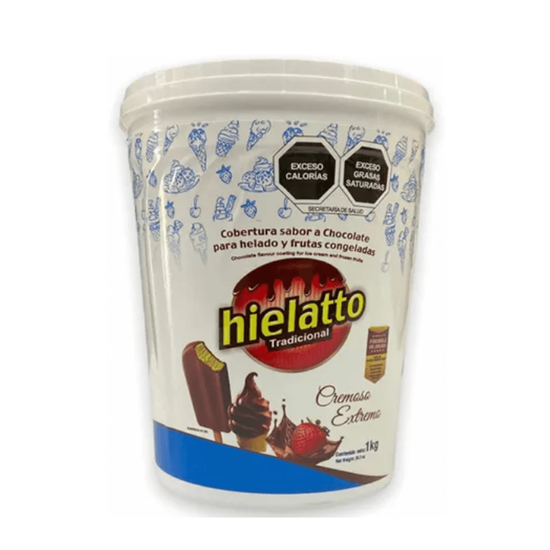 Imagen de Cobertura sabor chocolate tradicional Hielatto 1kg