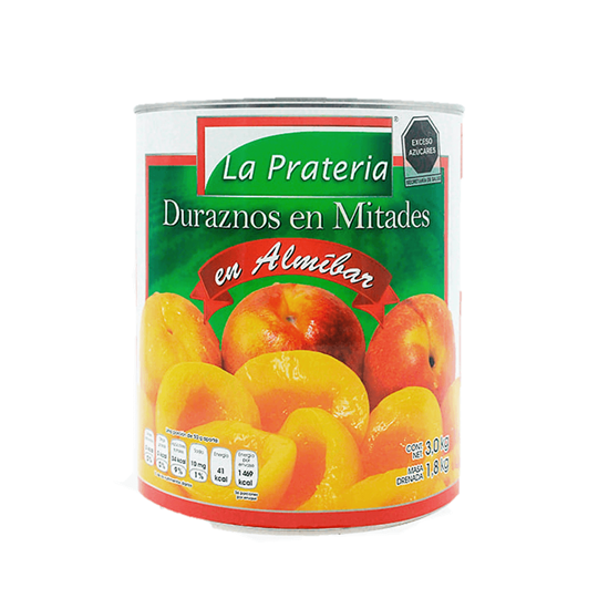 Imagen de Duraznos en mitades en almíbar La Prateria 3kg