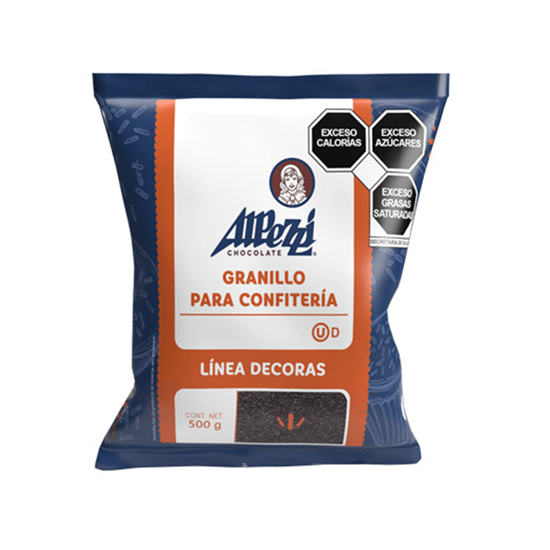 Imagen de Granillo de chocolate semiamargo para confitería Alpezzi Decoras 500g