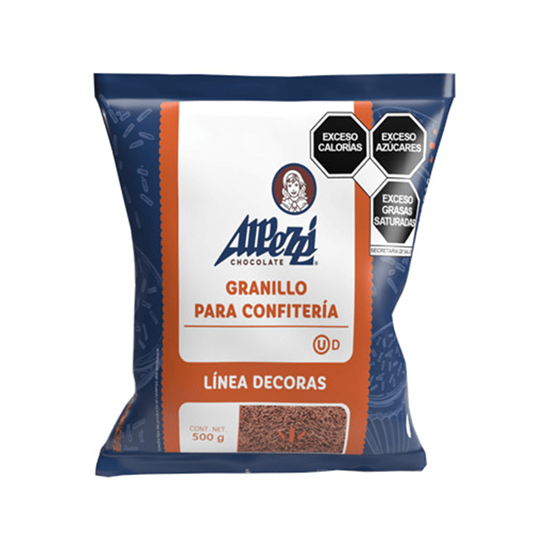 Imagen de Granillo de chocolate con leche para confitería Alpezzi Decoras 500g