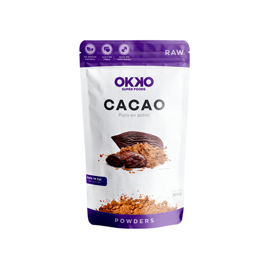 Imagen de Cacao puro en polvo Okko Super Foods 200g