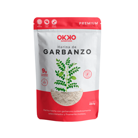 Imagen de Harina de garbanzo sin gluten Okko 460g
