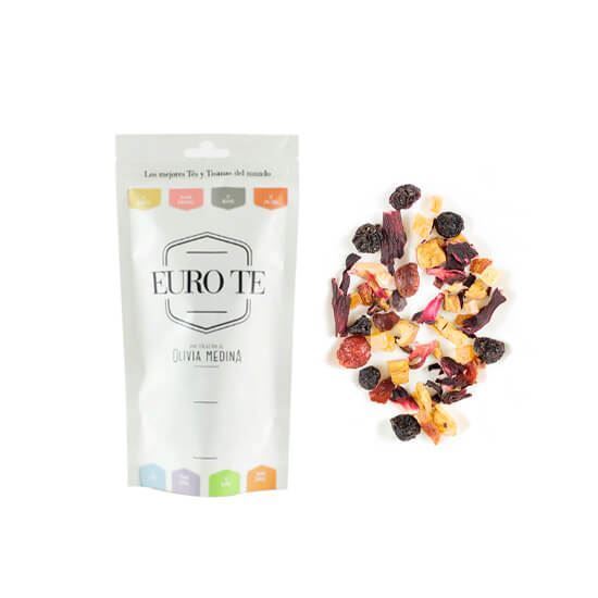 Imagen de Tisana fruta caribeña (manzana, pasa de corinto, jamaica, papaya cristalizada, frambuesa y fresa) Euro Te 100g
