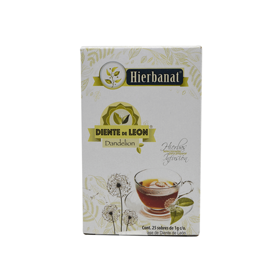 Imagen de Té diente de león Hierbanat 25 sobres de 1g c/u