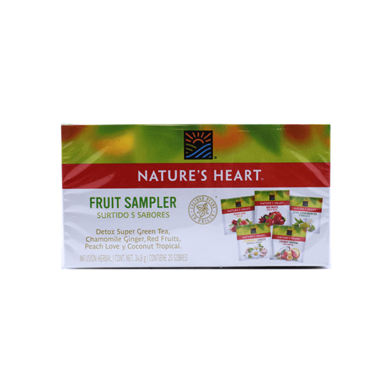 Imagen de Té surtidos fruit sampler Nature's Heart 20 sobres