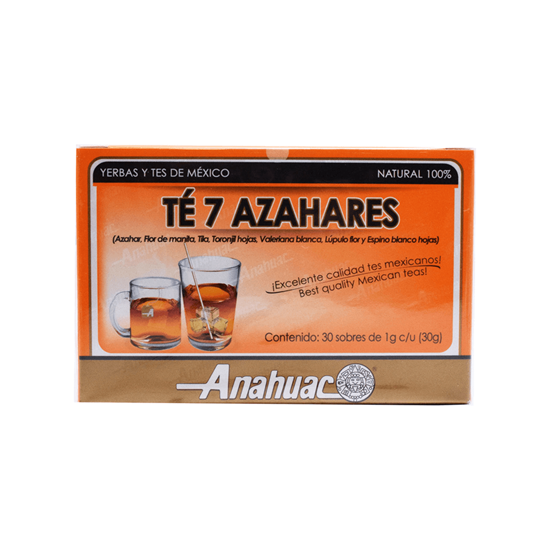 Imagen de Té de 7 azahares Anáhuac 30 sobres de 1g c/u