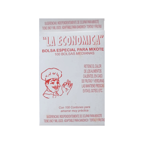 Imagen de Bolsa especial para mixiotes La Económica 100 bolsas medianas