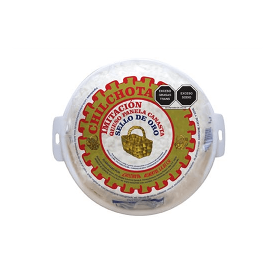 Imagen de Queso imitación panela canasta Chilchota Sello de Oro 800g