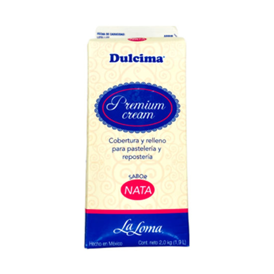 Imagen de Cobertura y relleno sabor nata Dulcima Premium Cream La loma 2kg