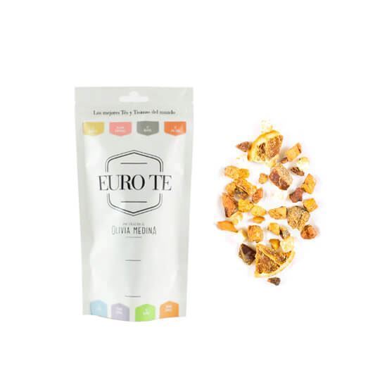 Imagen de Tisana jengibre mandarín (manzana, pera, dátil, higo, cáscara de naranja y mandarina) Euro te 100g