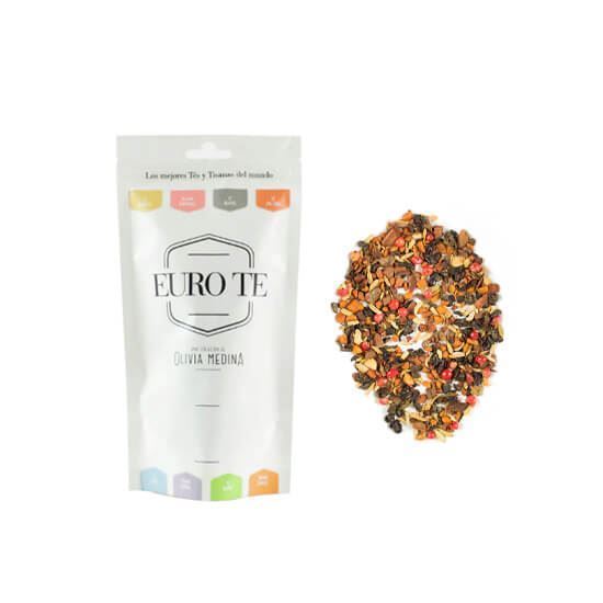 Imagen de Té verde cinnamon roll (canela, chabacano, pimienta rosa y jengibre) Euro te 100g