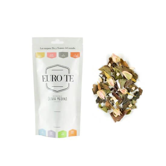 Imagen de Té blanco aniversario (piña, botones de rosa y frambuesa) Euro te 100g