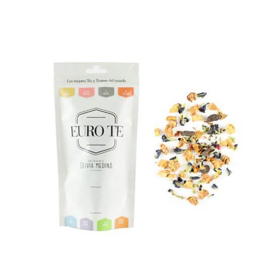 Imagen de Tisana blue tropic (guayaba, manzana, uva pasa, tejocote, canela, campanilla azul y jamaica) Euro te 100g