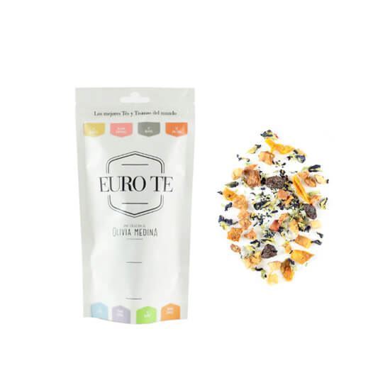 Imagen de Tisana blue tango (mango manila, manzana, pasas, jamaica, campanita azul e higo) Euro te 100g