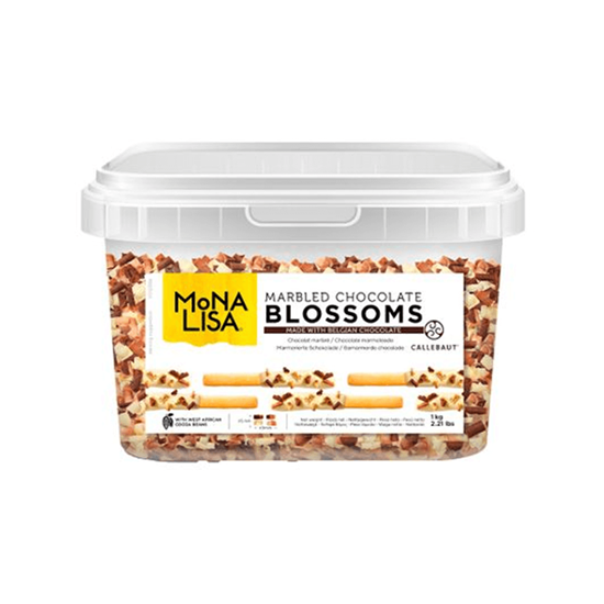 Imagen de Rizos de chocolate con leche, blanco y caramelo Mona Lisa 1kg