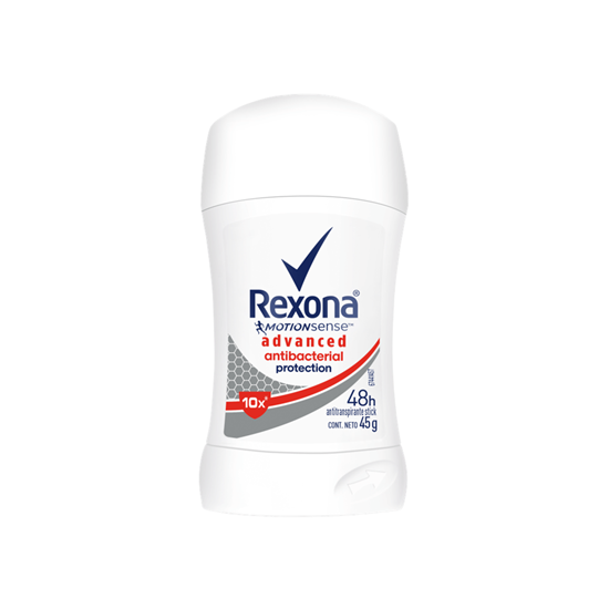 Imagen de Antitranspirante Rexona motion sense advanced antibacterial protection 45g