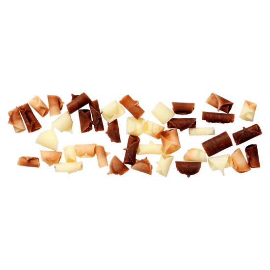 Imagen de Rizos de chocolate con leche, blanco y caramelo Mona Lisa a granel