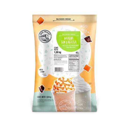 Imagen de Base en polvo para bebidas sabor matcha sin lactosa Big Train 1.59kg