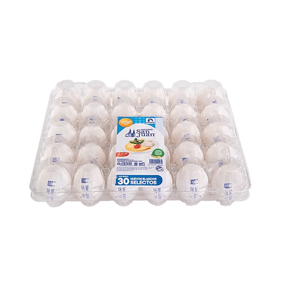 Imagen de Huevo blanco San Juan blíster con 30 pzas