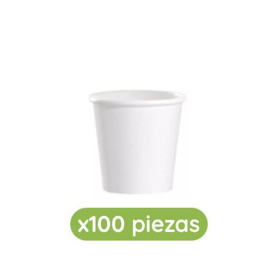 Imagen de Vasos térmicos color blanco de 4oz (118ml) Solo Cup 100 pzas