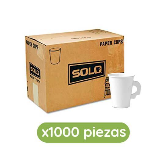 Imagen de Vasos térmicos color blanco de 8oz (236ml) con asa Solo Cup 1000 pzas