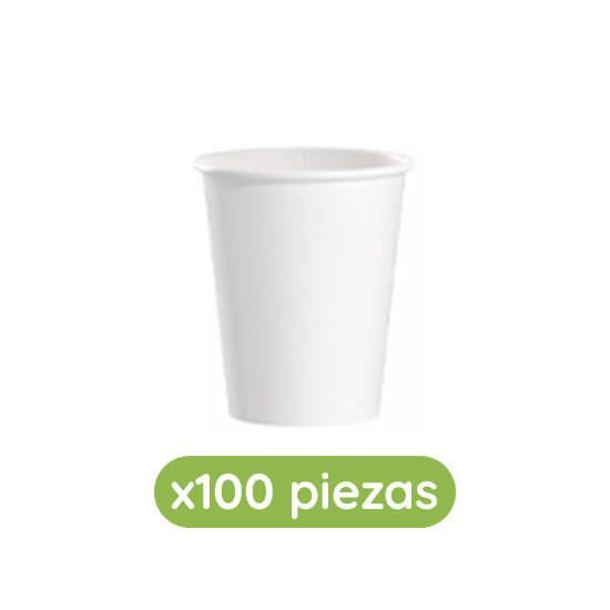 Imagen de Vasos desechables térmicos de papel/cartón color blanco de 10oz (295ml) Solo Cup 100 pzas