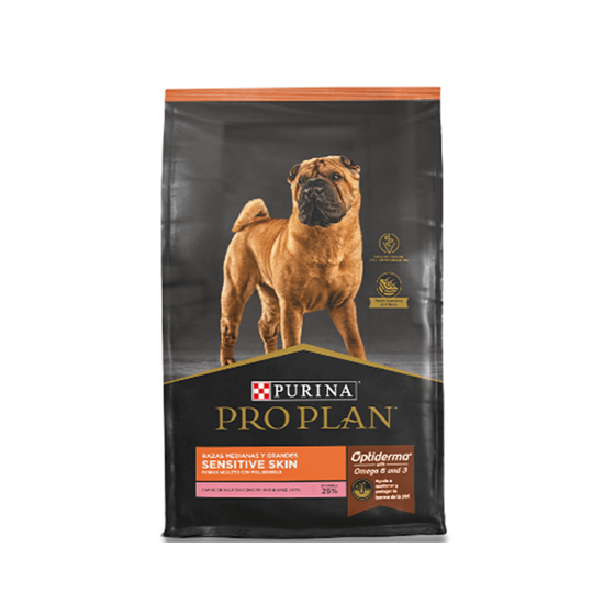 Imagen de Alimento para perro adultos razas medianas y grandes ProPlan Sensitive Skin salmón 3kg