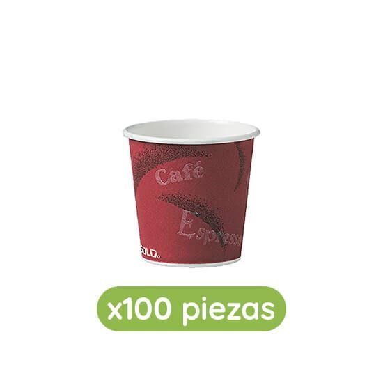 Imagen de Vasos térmicos modelo bistro de 4oz (118ml) Solo Cup 100 pzas