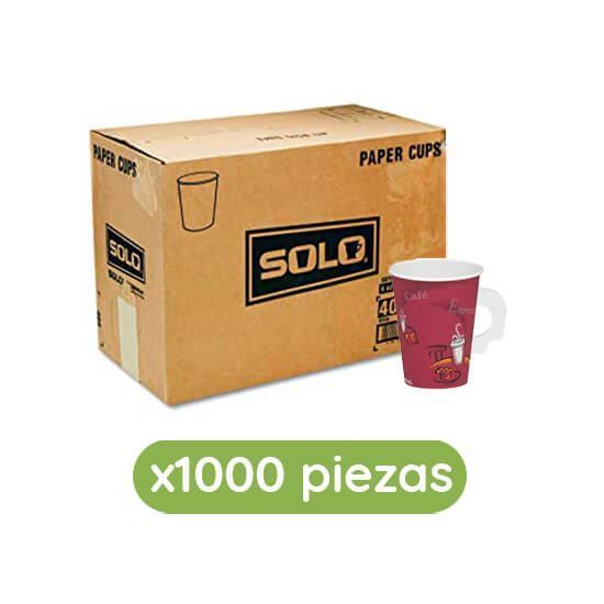 Imagen de Vasos desechables térmicos modelo bistro de 8oz (236ml) con asa Solo Cup 1000 pzas