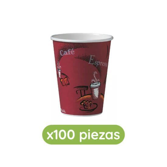 Imagen de Vasos térmicos modelo bistro de 12oz (354ml) Solo Cup 100 pzas