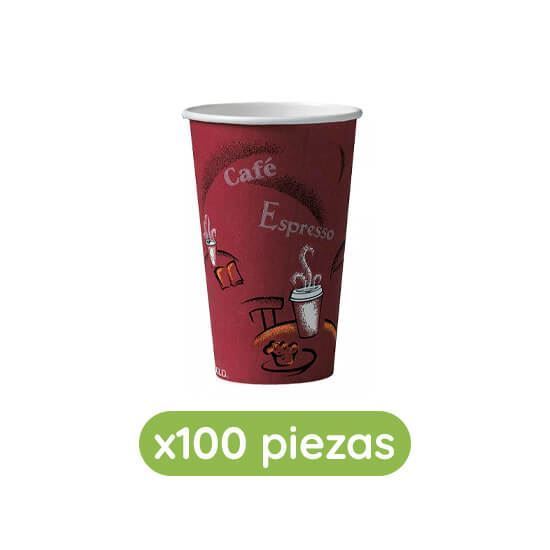 Imagen de Vasos térmicos modelo bistro de 16oz (473ml) Solo Cup 100 pzas