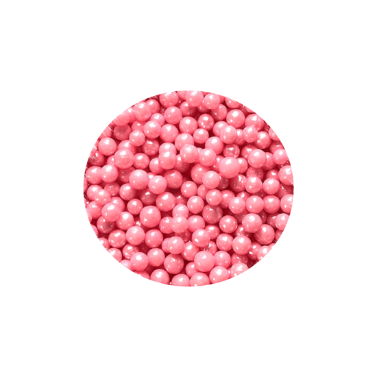 Imagen de Perlas comestibles color rosa chicas a granel