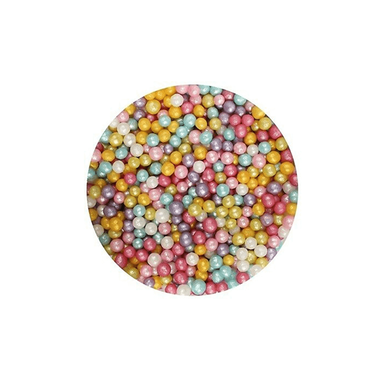 Imagen de Perlas comestibles multicolor chicas a granel