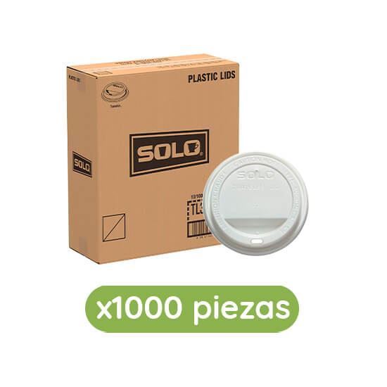 Imagen de Tapa capuchinera blanca para vaso 8oz Solo Cup 1000 pzas